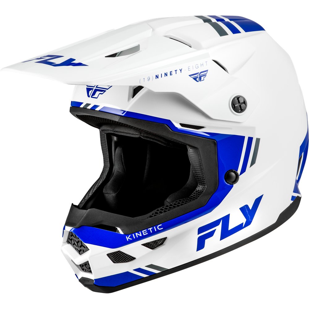 Kinetic Verdict Helmet White/Blue/Grey 2x