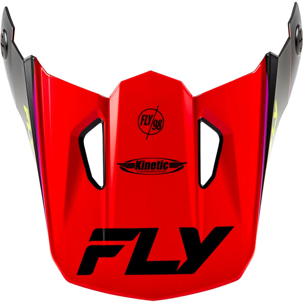Kinetic Rally Helmet Visor Red/Black/White Xl/2x
