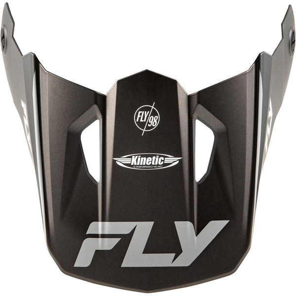 Kinetic Rally Helmet Visor Matte Grey/Black/White Md/Lg