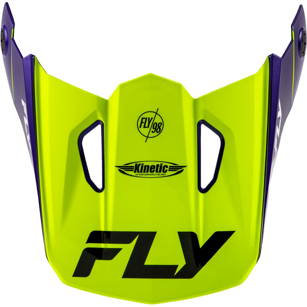 Kinetic Rally Helmet Visor Hi Vis/Blue/Black Xs/Sm