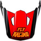 Youth Kinetic Scorched Helmet Visor Red/Black/White Ys Yl