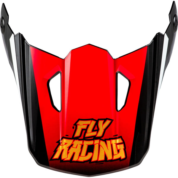Youth Kinetic Scorched Helmet Visor Red/Black/White Ys Yl