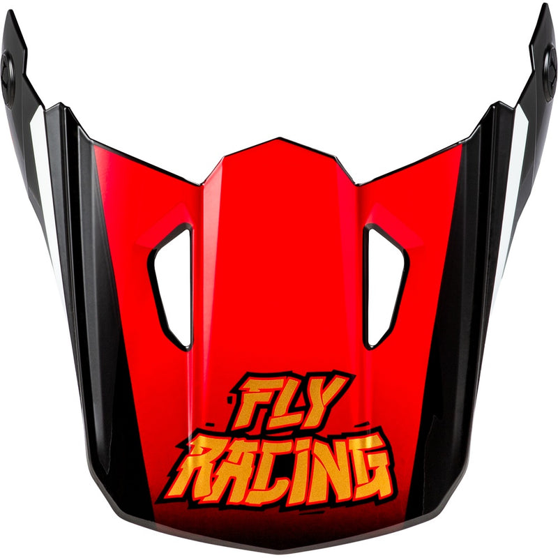 Youth Kinetic Scorched Helmet Visor Red/Black/White Ys Yl
