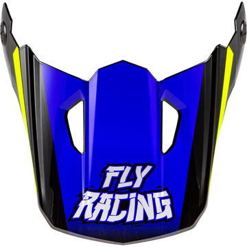 Youth Kinetic Scorched Helmet Visor Blue/Grey/Hi Vis Ys Yl