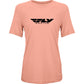 Women's Fly Origin Corp Tee Peach Sm