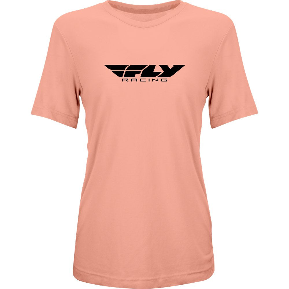 Women's Fly Origin Corp Tee Peach Sm