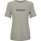 Women's Fly Origin Corp Tee Stone Heather Xl