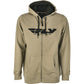 Fly Corporate Zip Up Hoodie Tan/Black 2x
