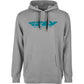 Fly Corporate Pullover Hoodie Grey/Blue 2x