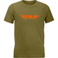 Youth Fly Corporate Tee Olive/Orange Yl