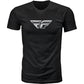 Fly F Wing Tee Black Lg