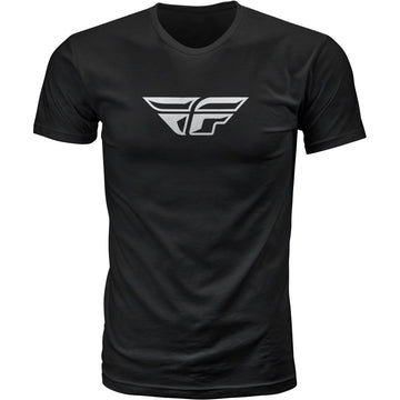 Fly F Wing Tee Black Lg