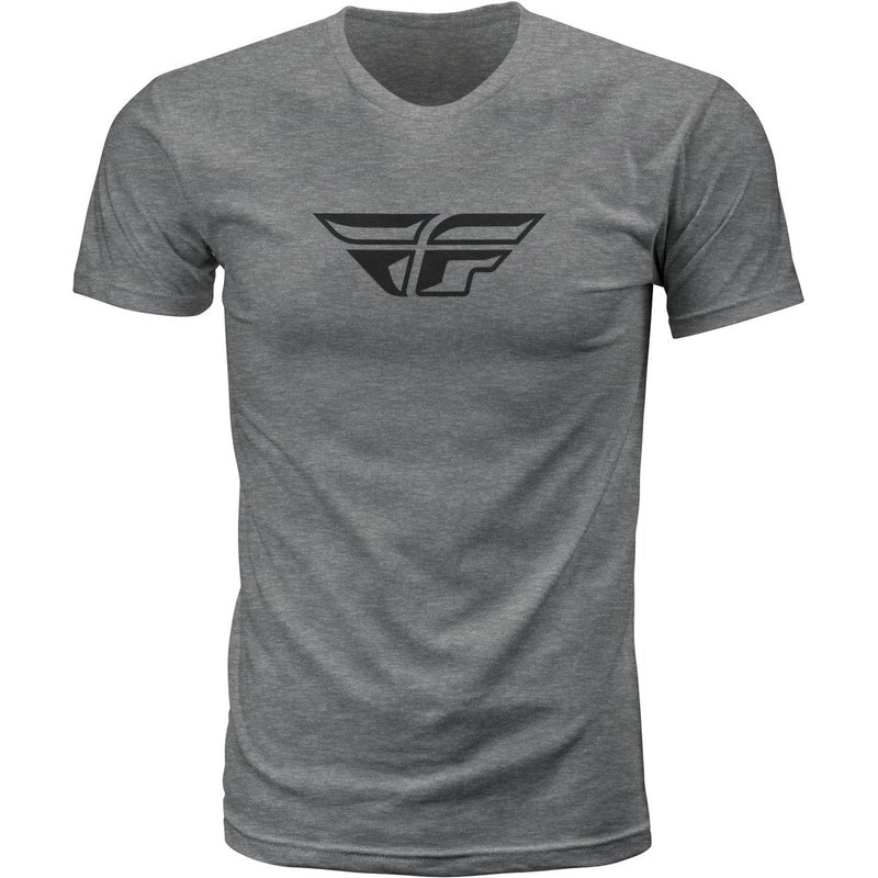 Fly F Wing Tee Dark Grey Heather Sm