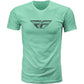 Fly F Wing Tee Sage/Grey Lg