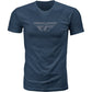 Fly F Wing Tee Midnight Navy/Grey Lg