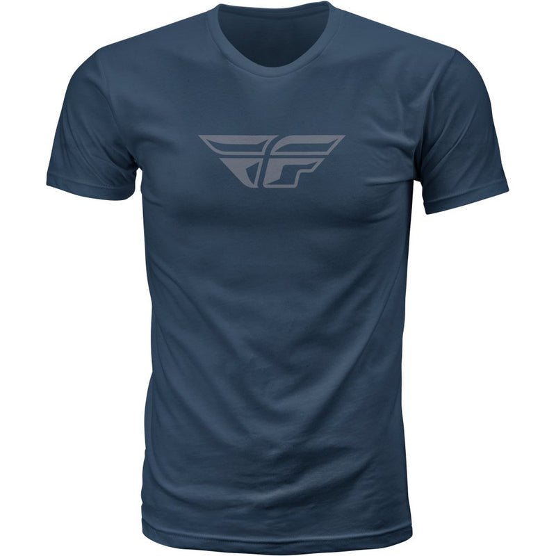 Fly F Wing Tee Midnight Navy/Grey Lg