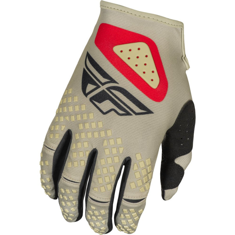Kinetic Sym Gloves Light Grey/Red/Black Xs