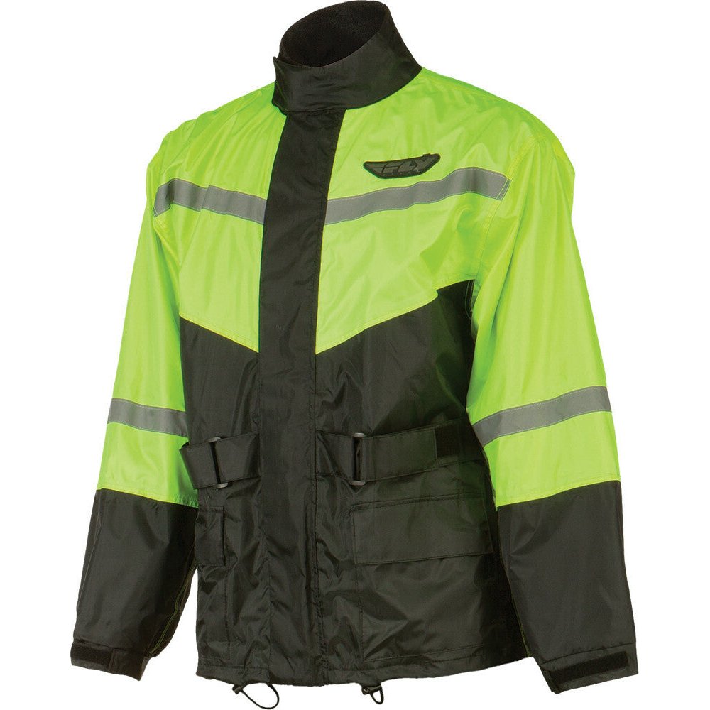 2 Piece Rain Suit Black/Hi Vis Xl