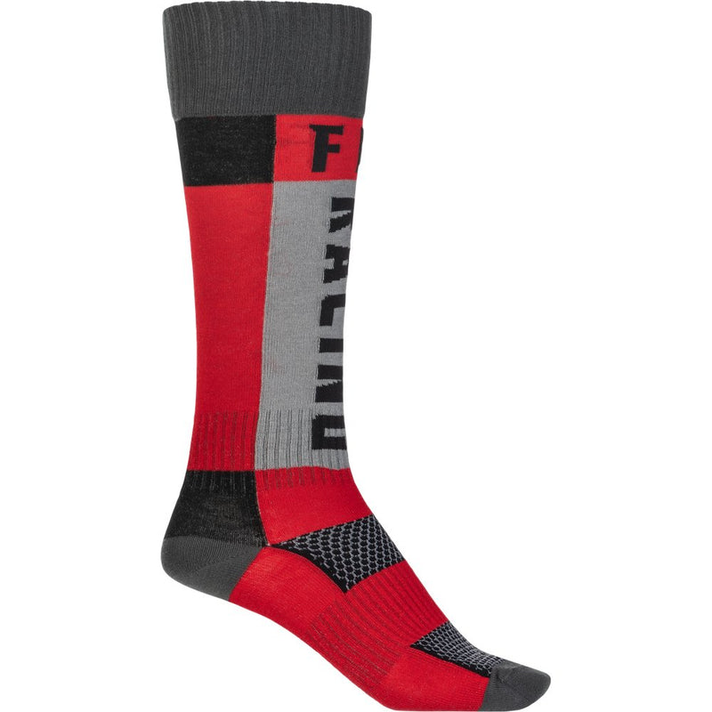 Youth Mx Socks Thick Red/Grey