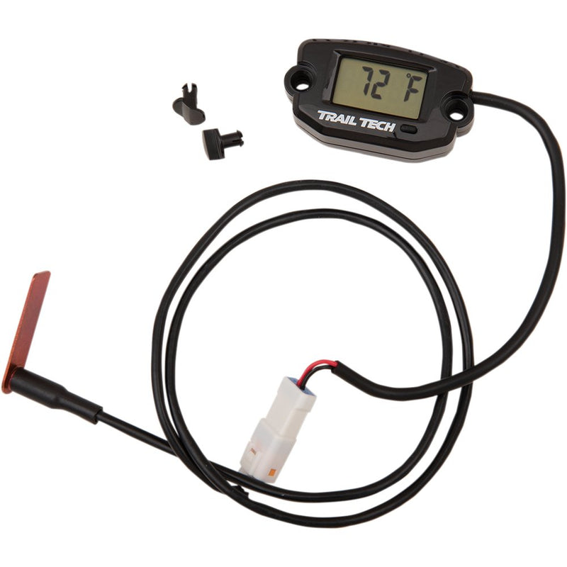 Trail Tech Universal Temperature Meter - Surface Mount - Black - 10 mm 742-EF6
