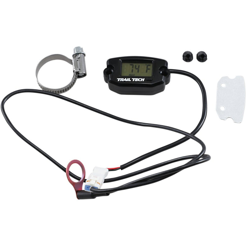 Trail Tech Universal Temperature Meter - Surface Mount - Black - 14 mm 742-ET3