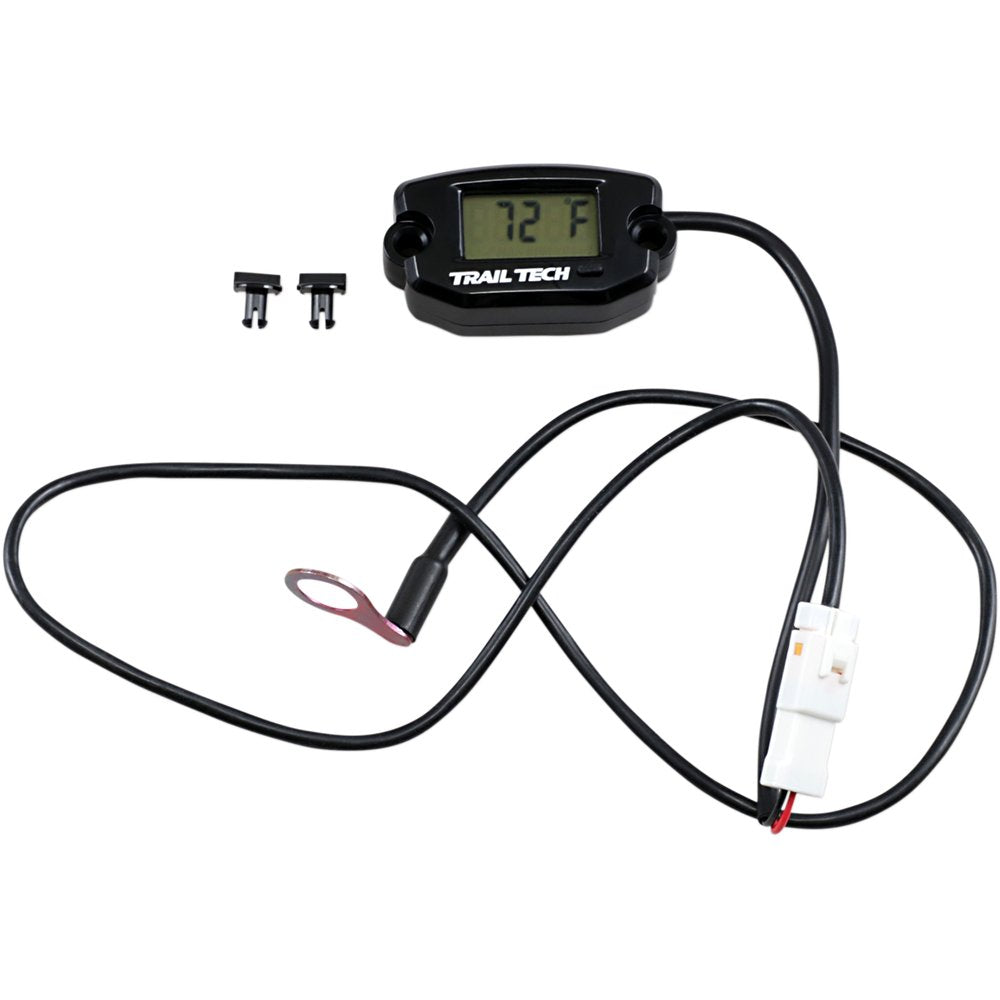 Trail Tech Universal Temperature Meter - Surface Mount - Black - 10 mm 742-ET1