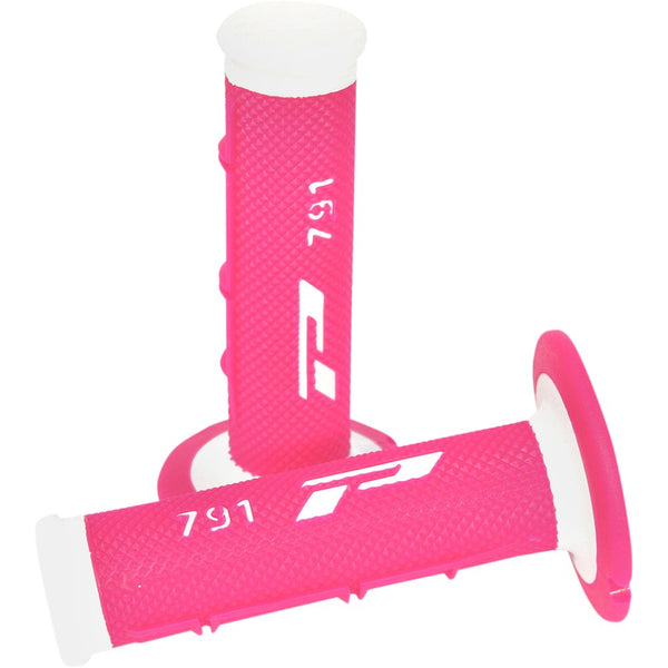 Pro Grip Triple Density 791 Grips - White/Fluorescent Pink PA079100BIFX