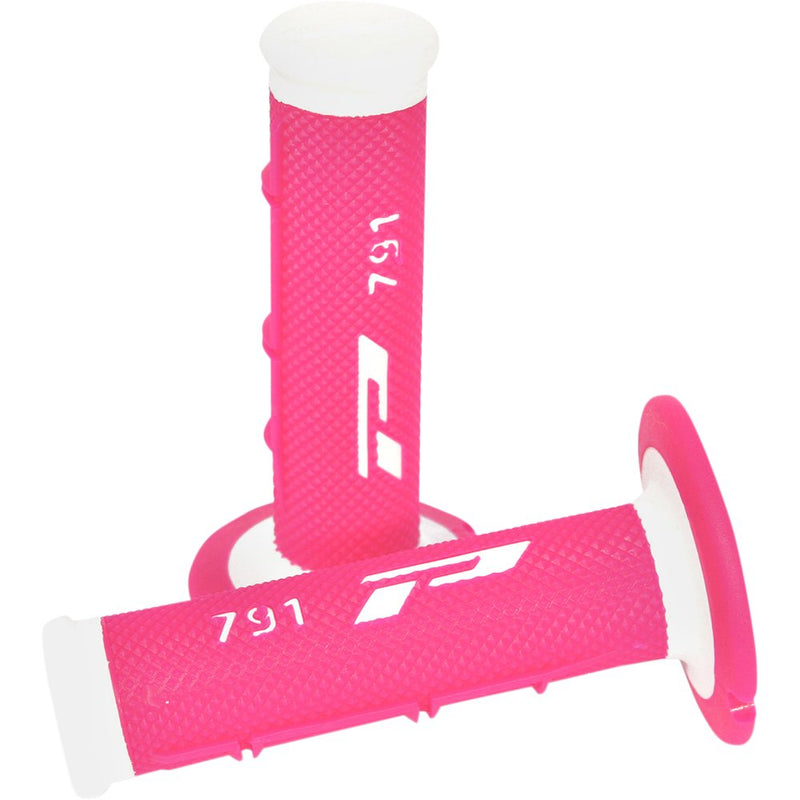 Pro Grip Triple Density 791 Grips - White/Fluorescent Pink PA079100BIFX