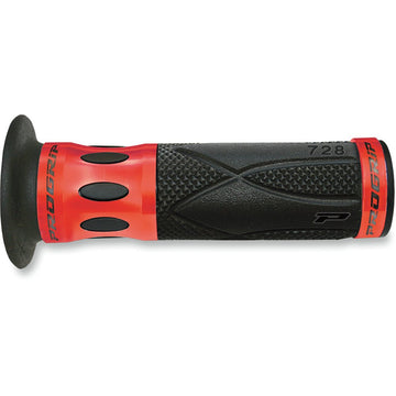 Pro Grip 728 Superbike Grips - Open Ends - Red 728RDOE