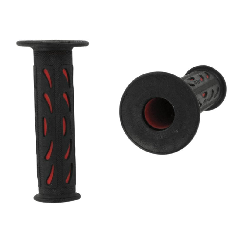 Pro Grip 724 Dual Density Sportbike Grips - Open Ends - Black/Red PA0724OERO02