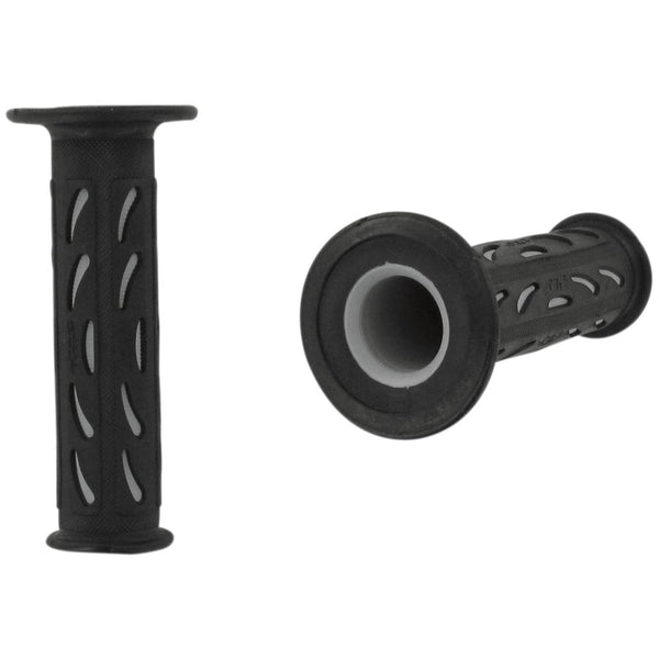 Pro Grip 724 Dual Density Sportbike Grips - Open Ends - Black/Gray PA0724OEGR02