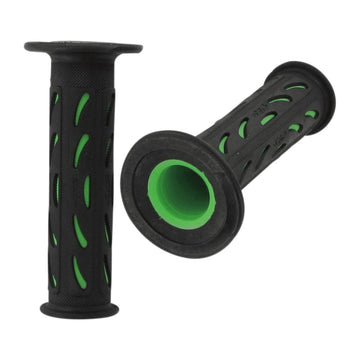 Pro Grip 724 Dual Density Sportbike Grips - Open Ends - Black/Green PA0724OEVE02