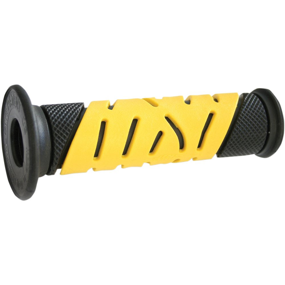 Pro Grip 719 Dual Density Sportbike Grips - Open Ends - Black/Yellow PA0719OENEGI