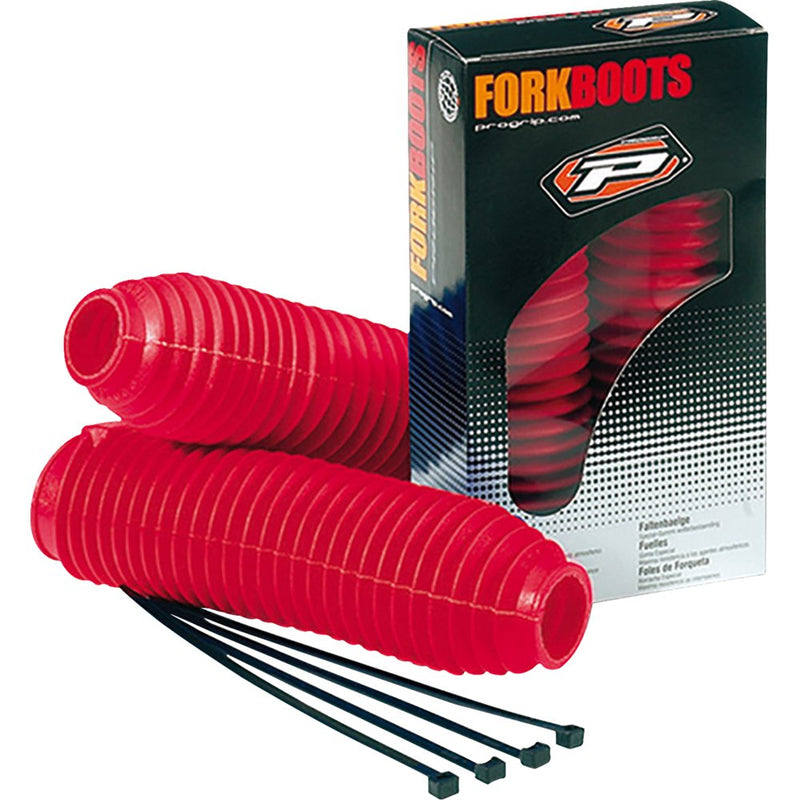 Pro Grip Fork Boots - 42/45 mm - Red PA251045GORO