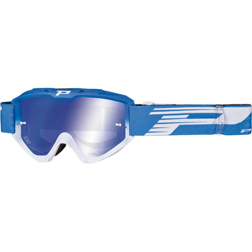 Pro Grip 3450 FL Goggle - Riot - Light Blue/White - Blue Mirror Lens PZ3450AZBIFL