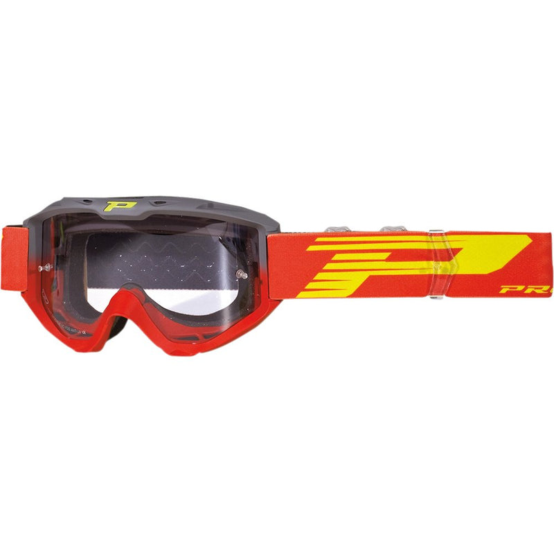 Pro Grip 3450 Riot Goggles - Gray/Red - Light Sensitive PZ3450GRRO
