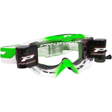Pro Grip 3200 Roll-Off Goggle - Venom - Green - Clear Lens PZ3200ROVER