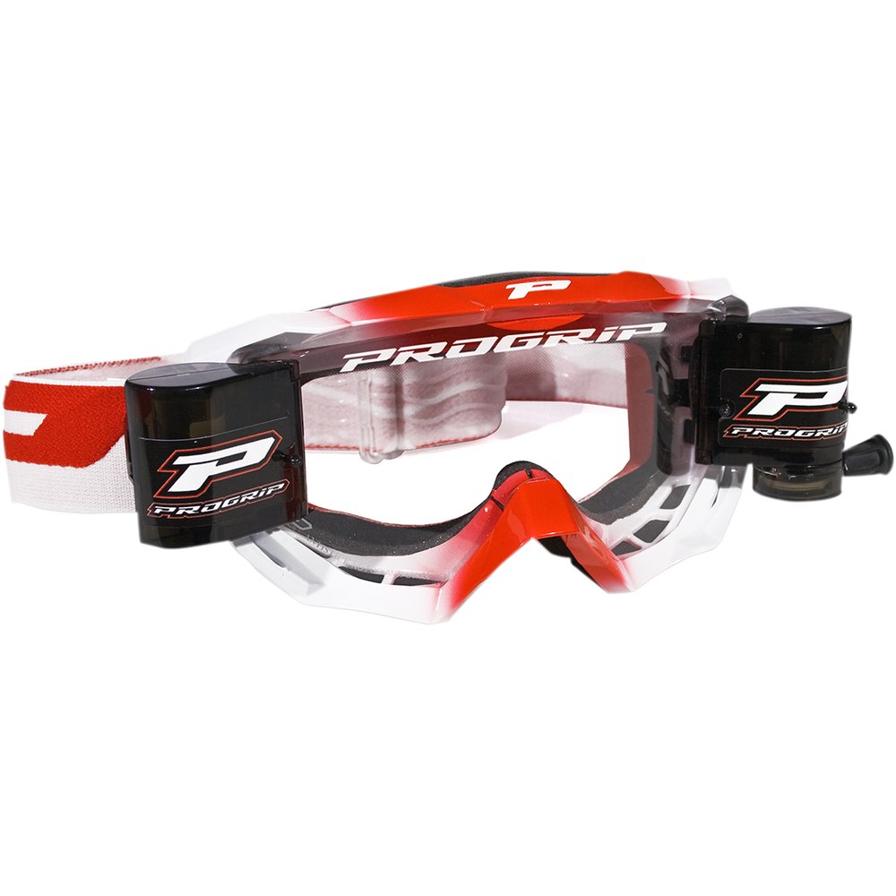 Pro Grip 3200 Roll-Off Goggle - Venom - Red - Clear Lens PZ3200ROROS