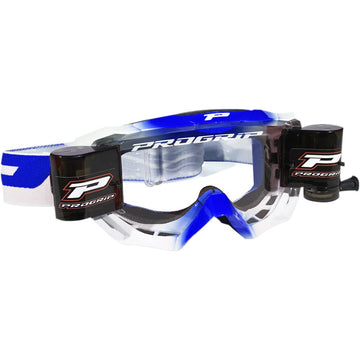 Pro Grip 3200 Roll-Off Goggle - Venom - Blue - Clear Lens PZ3200ROBLU