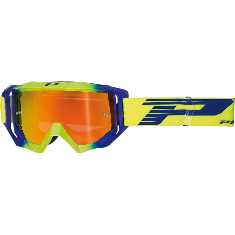 Pro Grip 3200 FL Goggle - Venom - Yellow Fluo/Electric Blue - Orange Mirror Lens PZ3200GFBEFL