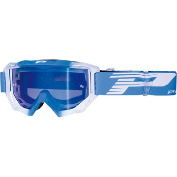 Pro Grip 3200 FL Goggle - Venom - Light Blue/White - Blue Mirror Lens PZ3200AZBIFL