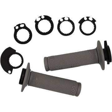 Pro Grip 709 Lock-On Grips - Pro - SCS - Gray PA070900GR