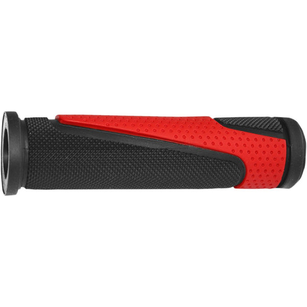 Pro Grip 807 Double Density Open End Grips - Red/Black PA080722NERO