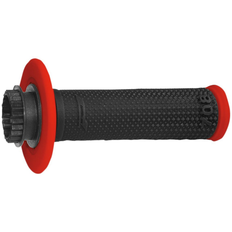 Pro Grip 708 Lock-On Grips - Red/Black PA070800RO02