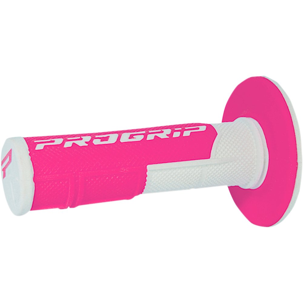 Pro Grip 801 Hybrid Duo-Density Cross Grips - White/Fluorescent Pink PA080100BIFX