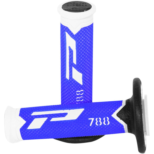Pro Grip Cross Triple Density 788 Grips - White/Blue/Black PA078800WBN