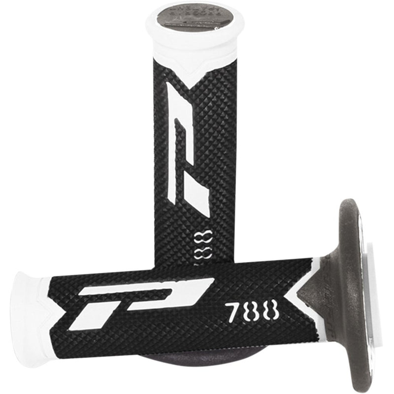 Pro Grip Cross Triple Density 788 Grips - White/Black/Titanium PG788219