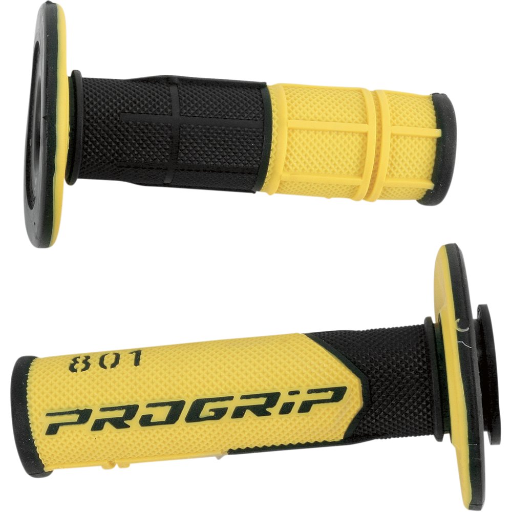 Pro Grip 801 Hybrid Duo-Density Cross Grips - Black/Yellow PA080100NEGI
