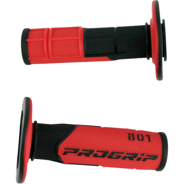 Pro Grip 801 Hybrid Duo-Density Cross Grips - Black/Red PA080100NERO