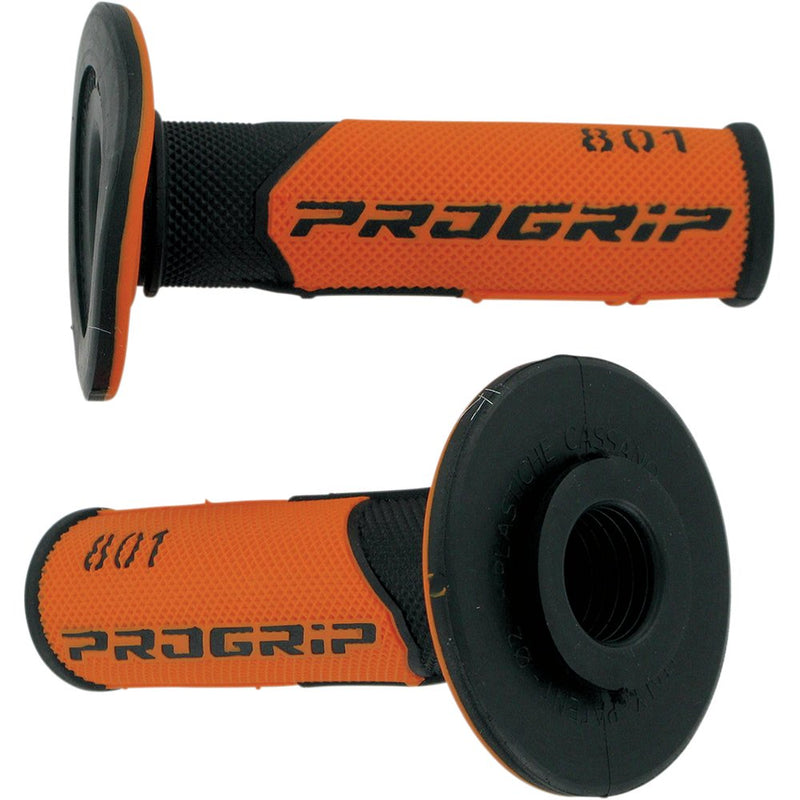 Pro Grip 801 Hybrid Duo-Density Cross Grips - Black/Orange PA080100NEAC